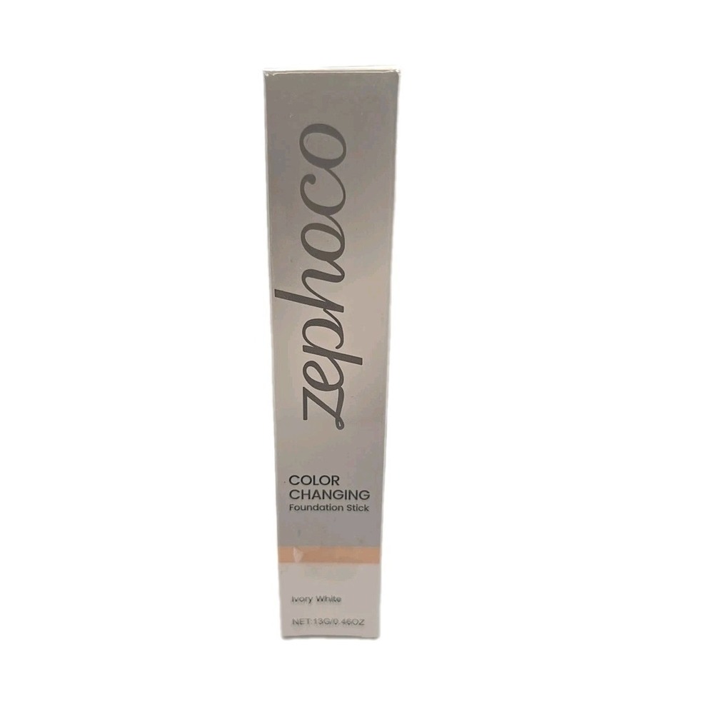 New Sealed Zephoco Color Changing Foundation Stick Ivory White